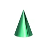 Cross-border aluminum film headwear, birthday hat, solid color, children and adults, smooth laser decorative paper hat, colorful glossy paper Item Picture
